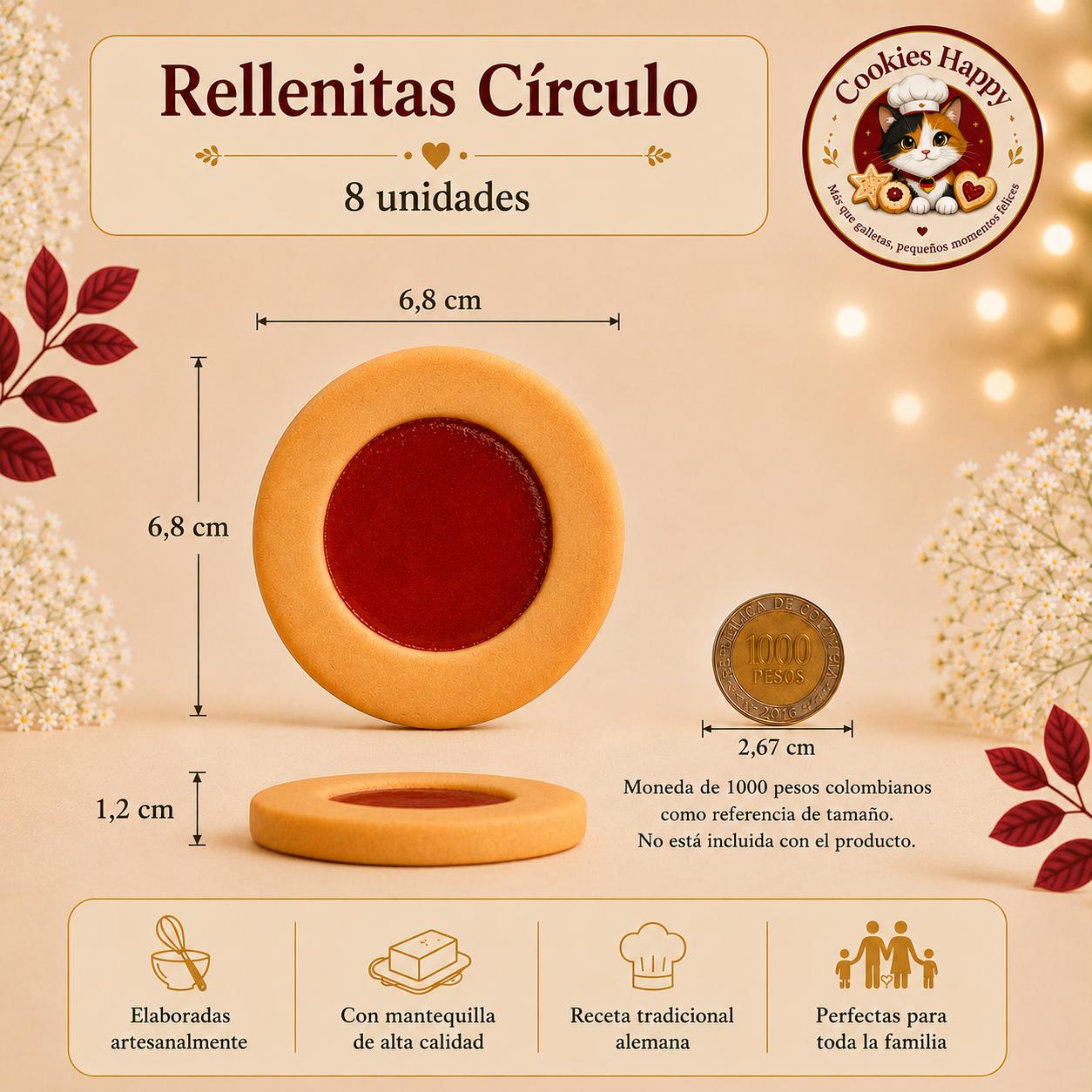 rellenitas círculo 8 unidades rellenitas círculo 8 unidades